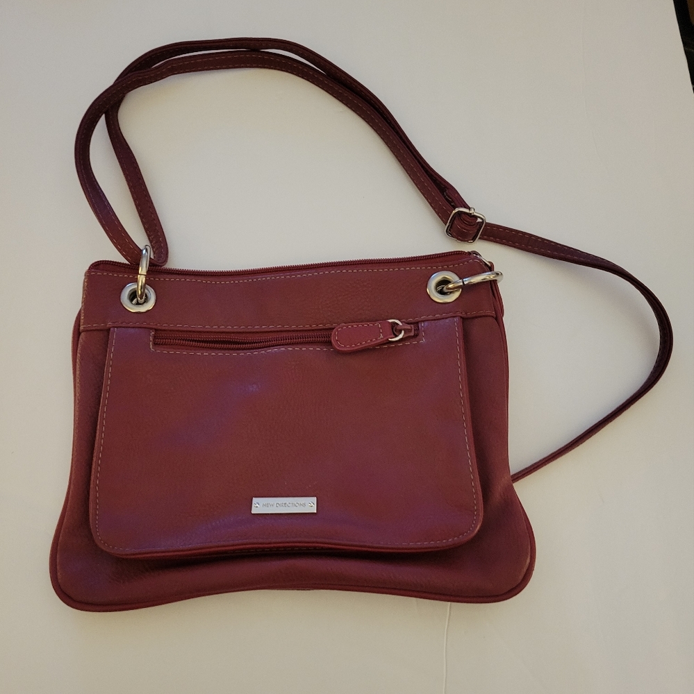 New Directions maroon shoulder bag
